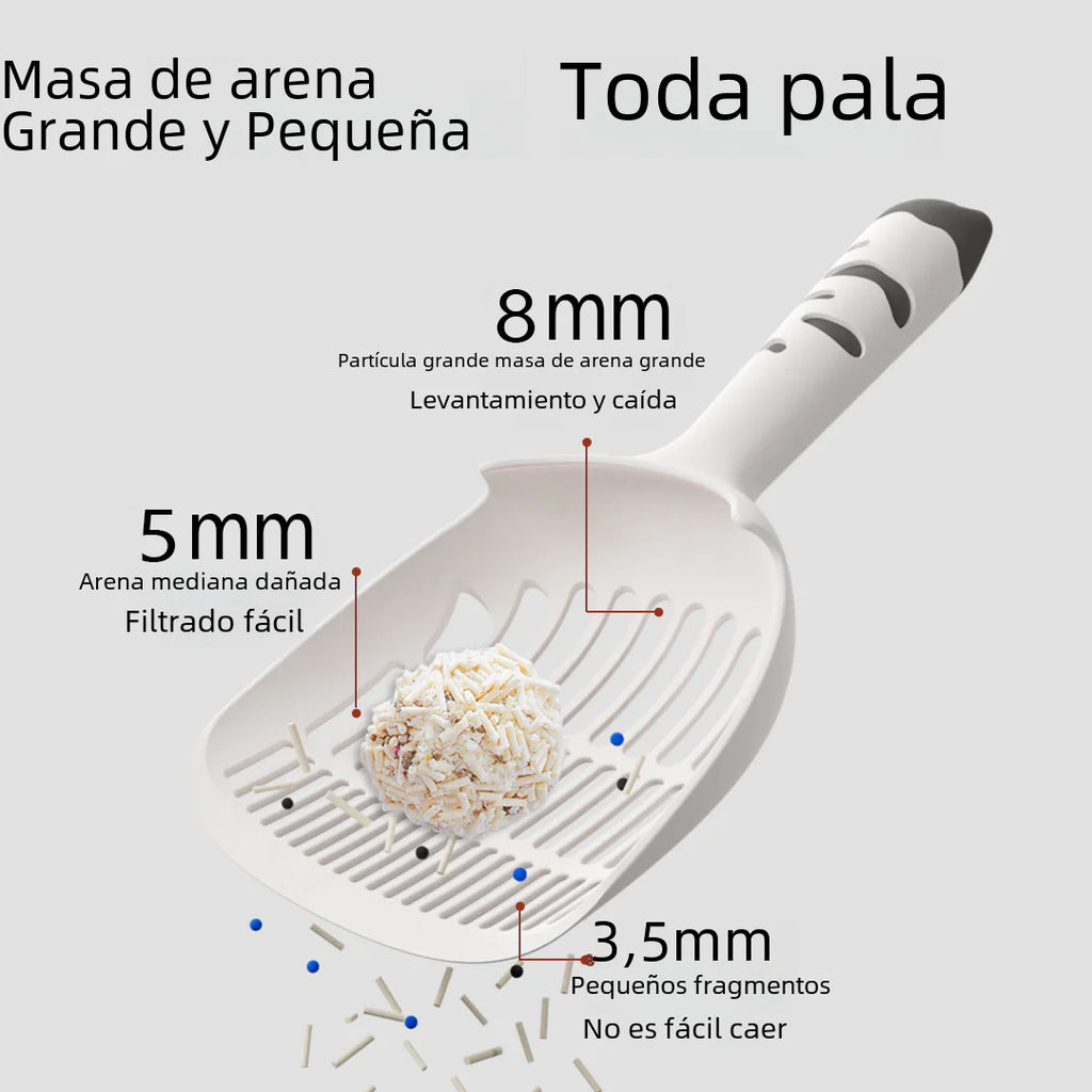 Large Cat Litter Scoop with Long Handle and Small Holes