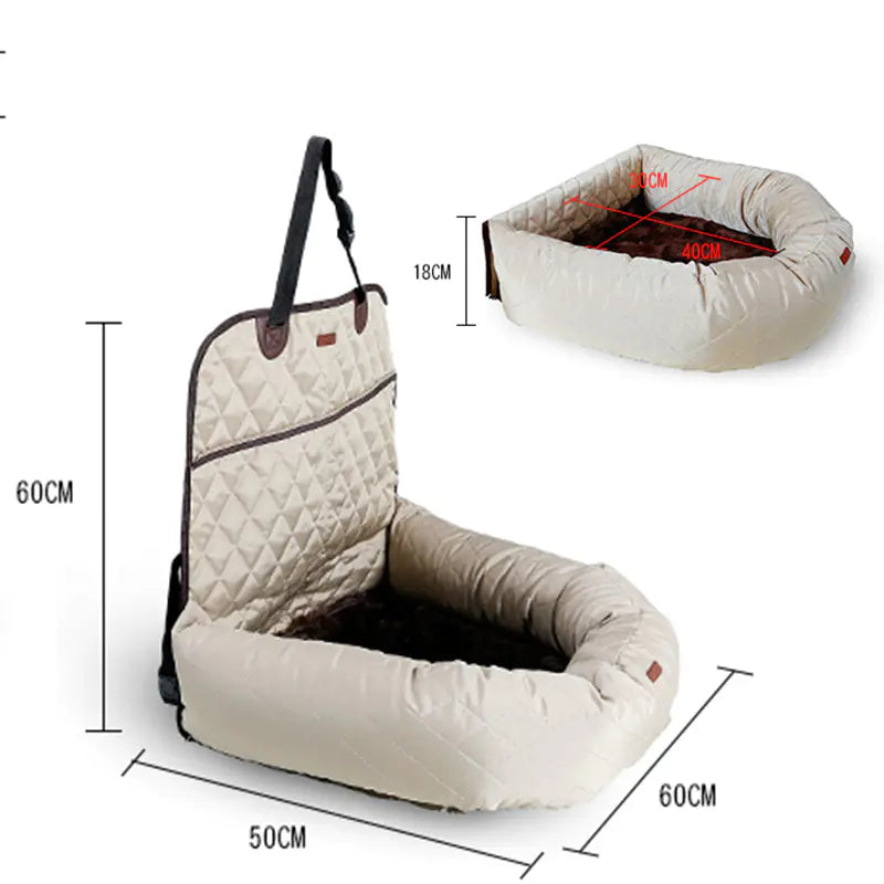 New Multifunctional Pet Car Bed with Thick Cushion